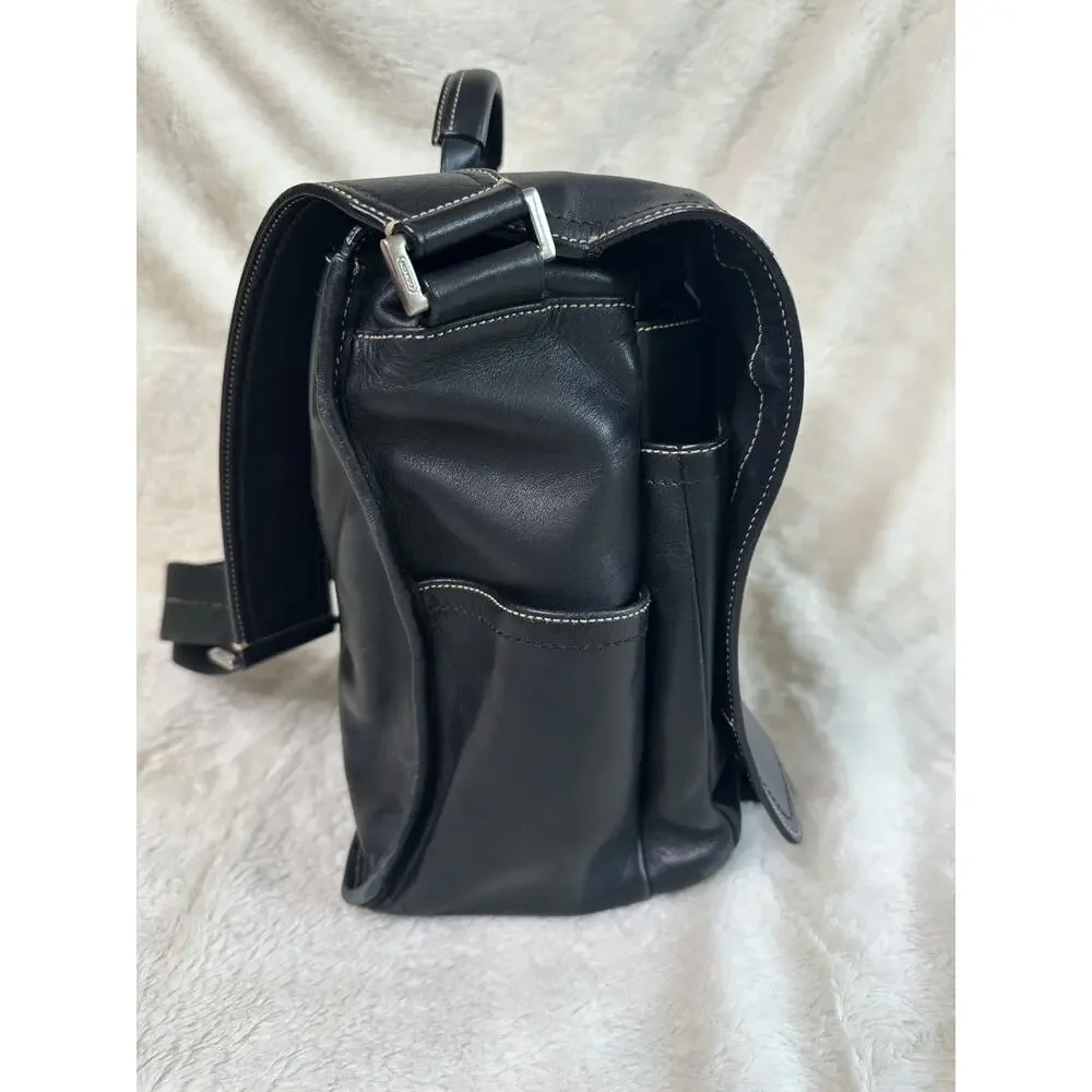 COACH Leatherware Messenger Briefcase Black 05A01 $698